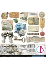 CIAO BELLA CIAO BELLA EASTERN JOURNEY 6x6 FUSSY CUT PAPER PAD 24 SHEETS