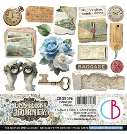 CIAO BELLA CIAO BELLA EASTERN JOURNEY 6x6 FUSSY CUT PAPER PAD 24 SHEETS