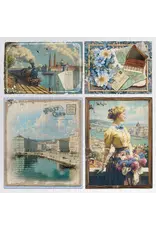 CIAO BELLA CIAO BELLA EASTERN JOURNEY 6x6 DELUXE SILVER & VELLUM MIXED PAPER PACK 6 SHEETS