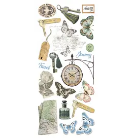 CIAO BELLA CIAO BELLA EASTERN JOURNEY TRANSPARENT ADHESIVE SHEETS 5/PK