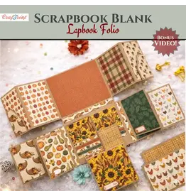 CRAFTREAT CRAFTREAT SCRAPBOOK BLANK PRECUT ALBUM BASE LAPBOOK FOLIO KRAFT