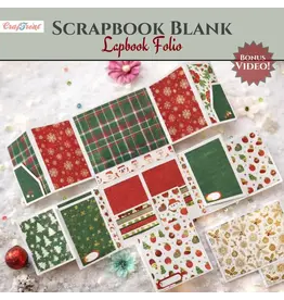 CRAFTREAT CRAFTREAT SCRAPBOOK BLANK PRECUT ALBUM BASE LAPBOOK FOLIO WHITE