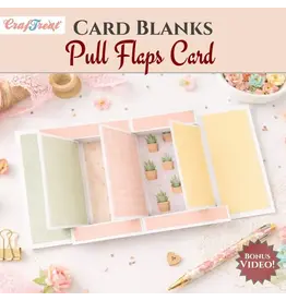 CRAFTREAT CRAFTREAT PULL FLAPS CARD WHITE CARD BLANKS