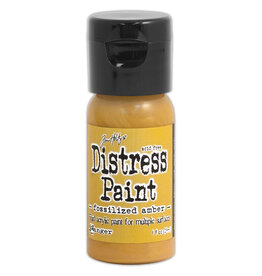 RANGER TIM HOLTZ DISTRESS ACRYLIC PAINT FOSSILIZED AMBER 1OZ