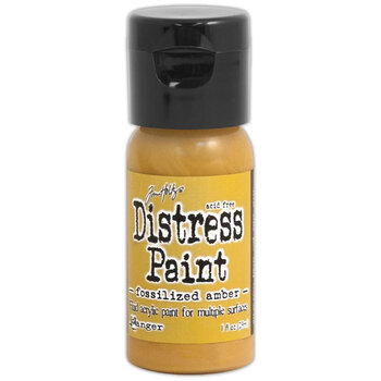 RANGER TIM HOLTZ DISTRESS ACRYLIC PAINT FOSSILIZED AMBER 1OZ