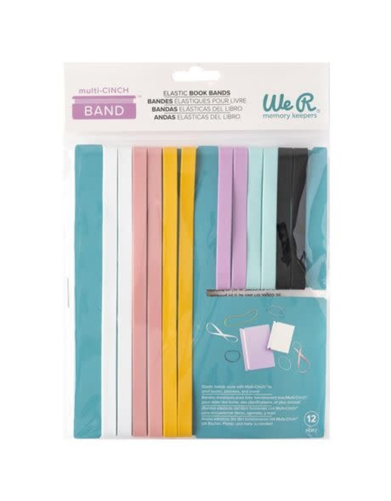 WE R MEMORY KEEPERS WE R MEMORY KEEPERS CINCH ELASTIC BINDING BANDS 12/PK