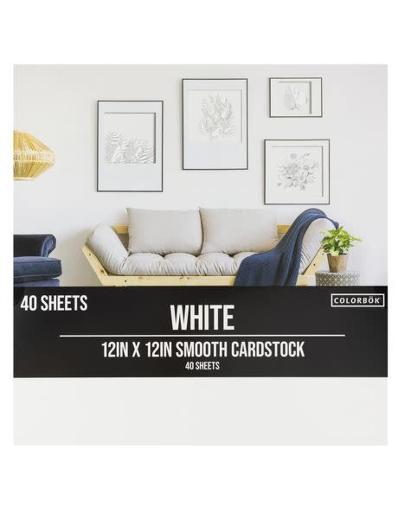 COLORBOK COLORBOK WHITE SMOOTH 12x12 CARDSTOCK 30 SHEETS