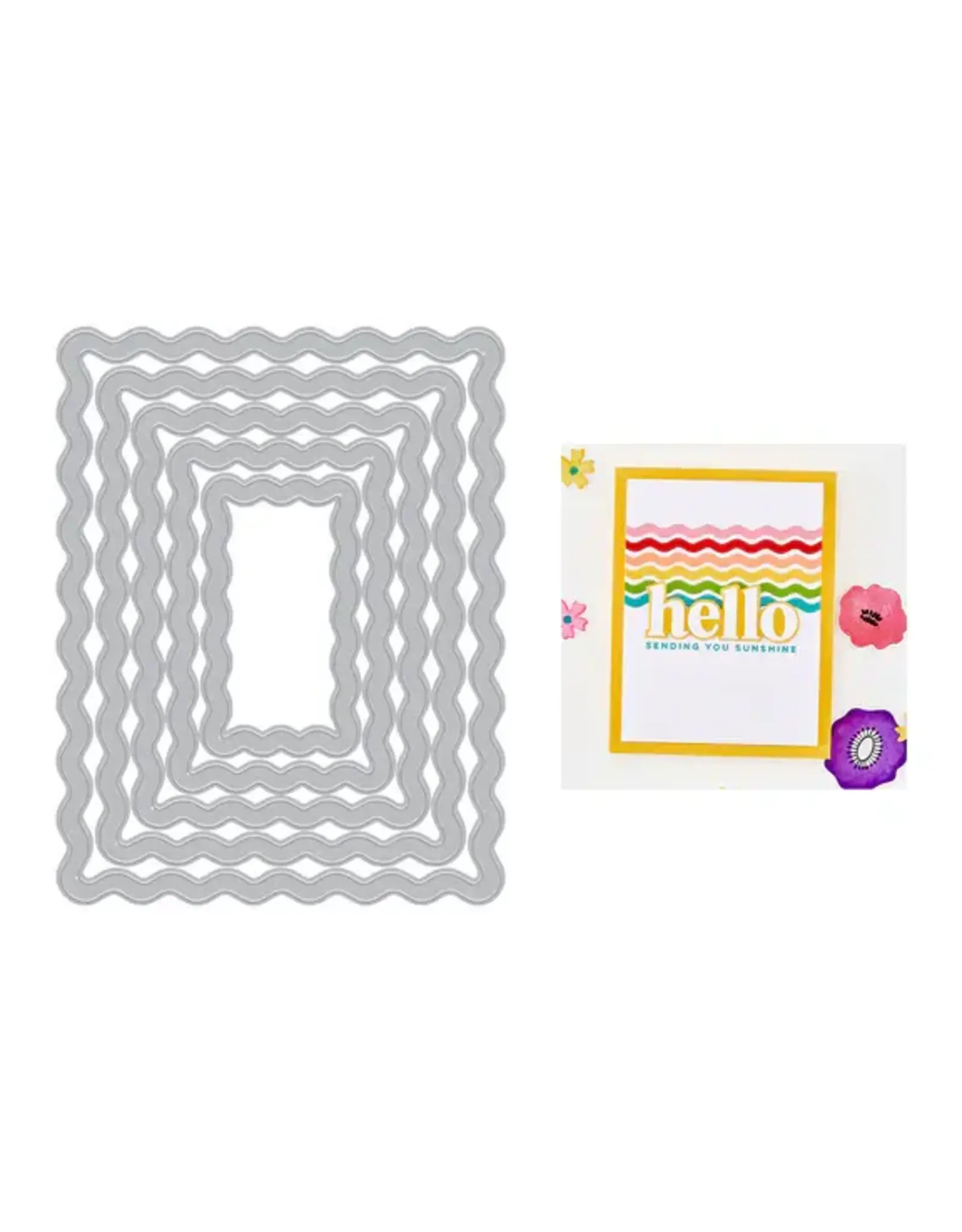 HERO ARTS HERO ARTS SQUIGGLY RECTANGLE FRAMES DIE SET