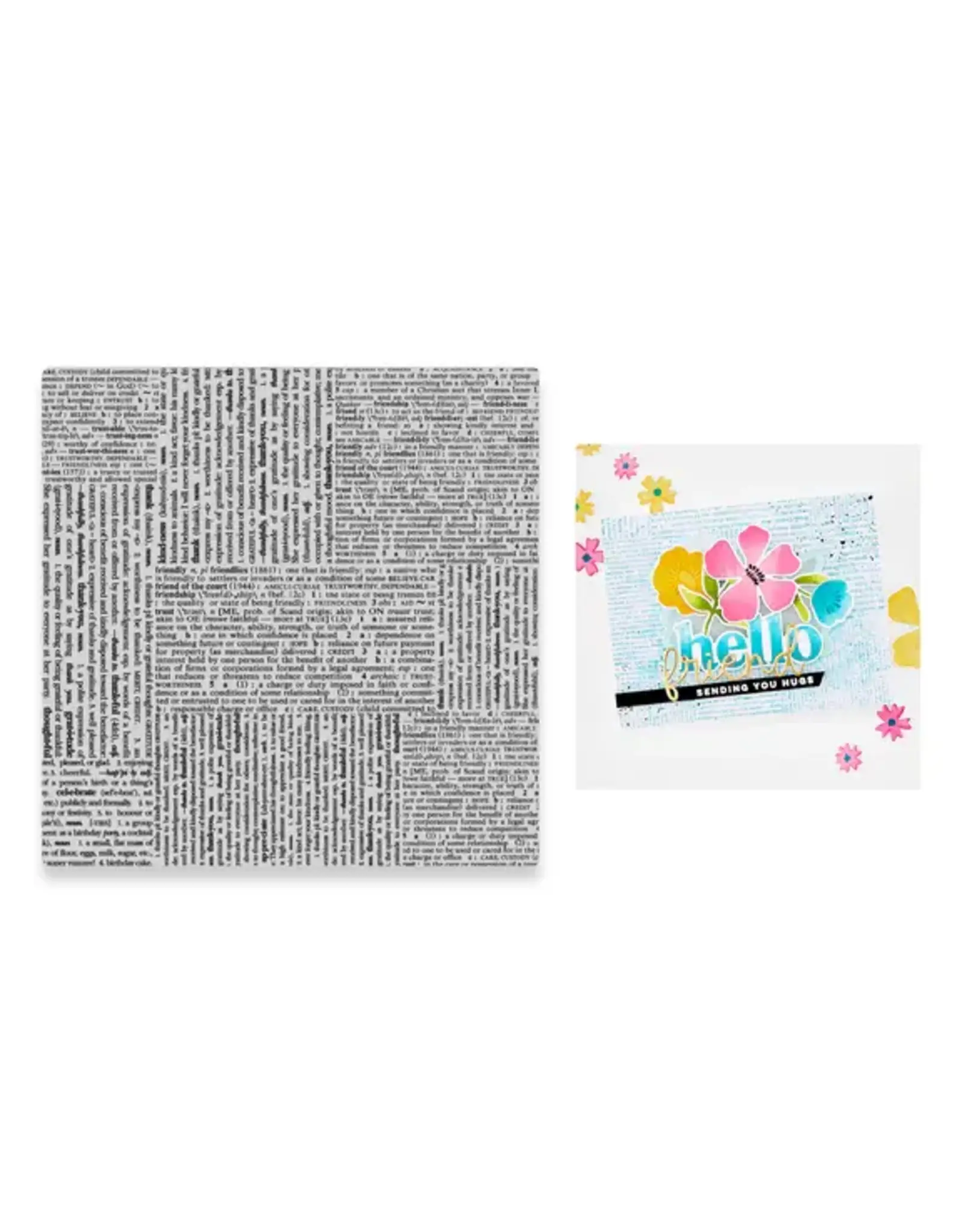 HERO ARTS HERO ARTS FRIENDLY TYPE 6x6 CLING STAMP