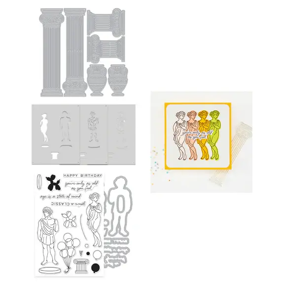 HERO ARTS HERO ARTS YOU'RE A CLASSIC CLEAR STAMP & DIE & STENCIL SET