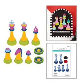 SPELLBINDERS SPELLBINDERS CHESS & CHECKERS ETCHED DIE SET