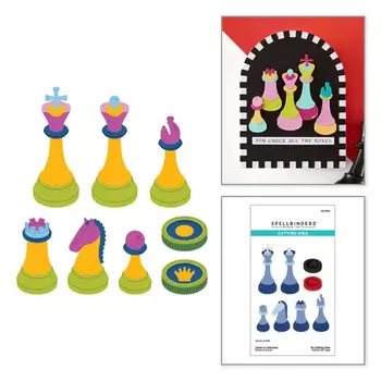 SPELLBINDERS SPELLBINDERS CHESS & CHECKERS ETCHED DIE SET