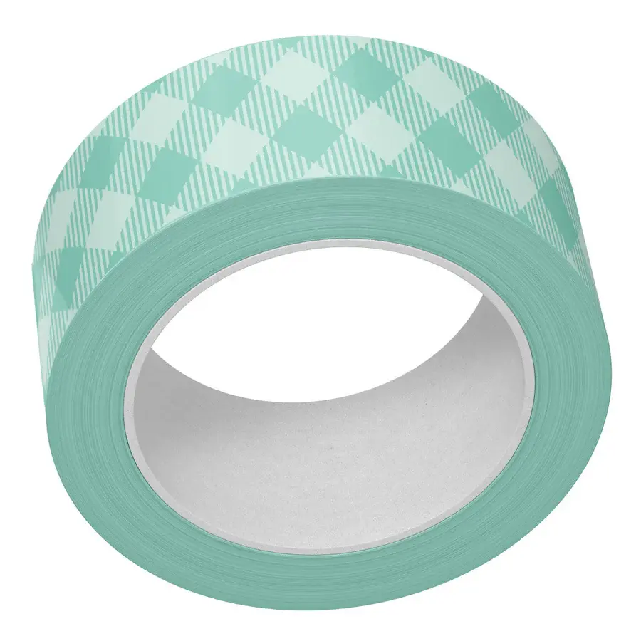 LAWN FAWN LAWN FAWN AQUA GINGHAM WASHI TAPE