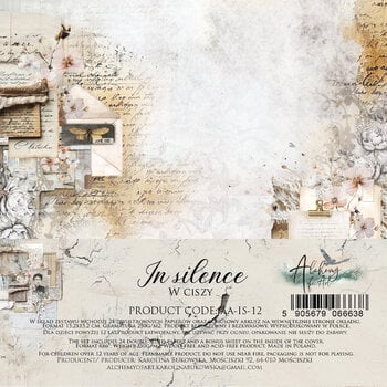 ALCHEMY OF ART ALCHEMY OF ART IN SILENCE 6x6 PAPER PACK 24 SHEETS