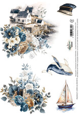 ALCHEMY OF ART ALCHEMY OF ART OCEAN BLUE 01 A4 RICE PAPER