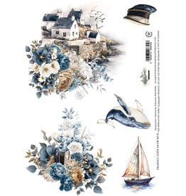 ALCHEMY OF ART ALCHEMY OF ART OCEAN BLUE 01 A4 RICE PAPER