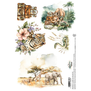 ALCHEMY OF ART ALCHEMY OF ART WILD ADVENTURES 03 A4 RICE PAPER