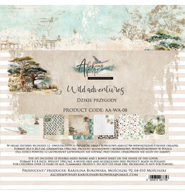 ALCHEMY OF ART ALCHEMY OF ART WILD ADVENTURES 8x8 PAPER PACK 12 SHEETS