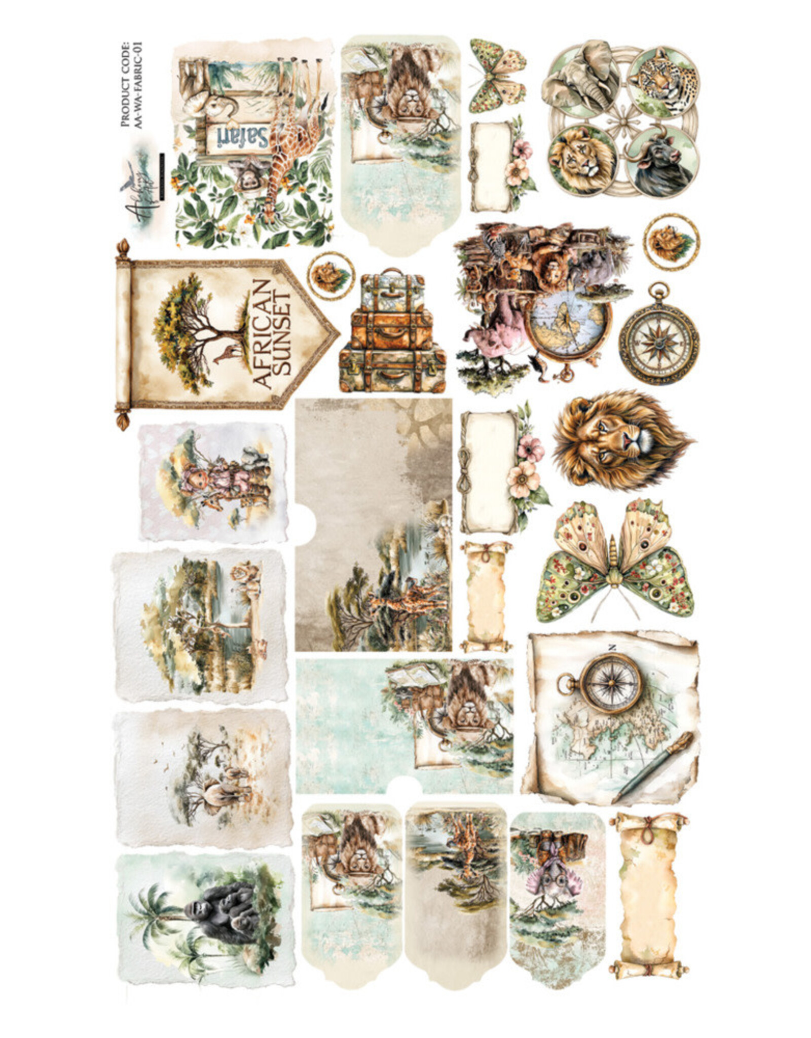 ALCHEMY OF ART ALCHEMY OF ART WILD ADVENTURES FABRIC EXTRAS