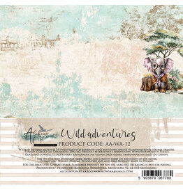 ALCHEMY OF ART ALCHEMY OF ART WILD ADVENTURES 6x6 PAPER PACK 24 SHEETS