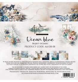 ALCHEMY OF ART ALCHEMY OF ART OCEAN BLUE 8x8 PAPER PACK 12 SHEETS