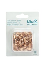 WE R MEMORY KEEPERS WE R MEMORY KEEPERS CROP-A-DILE GOLD OVAL EYELETS 50/PK