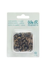 WE R MEMORY KEEPERS WE R MEMORY KEEPERS CROP-A-DILE COPPER OVAL EYELETS 50/PK