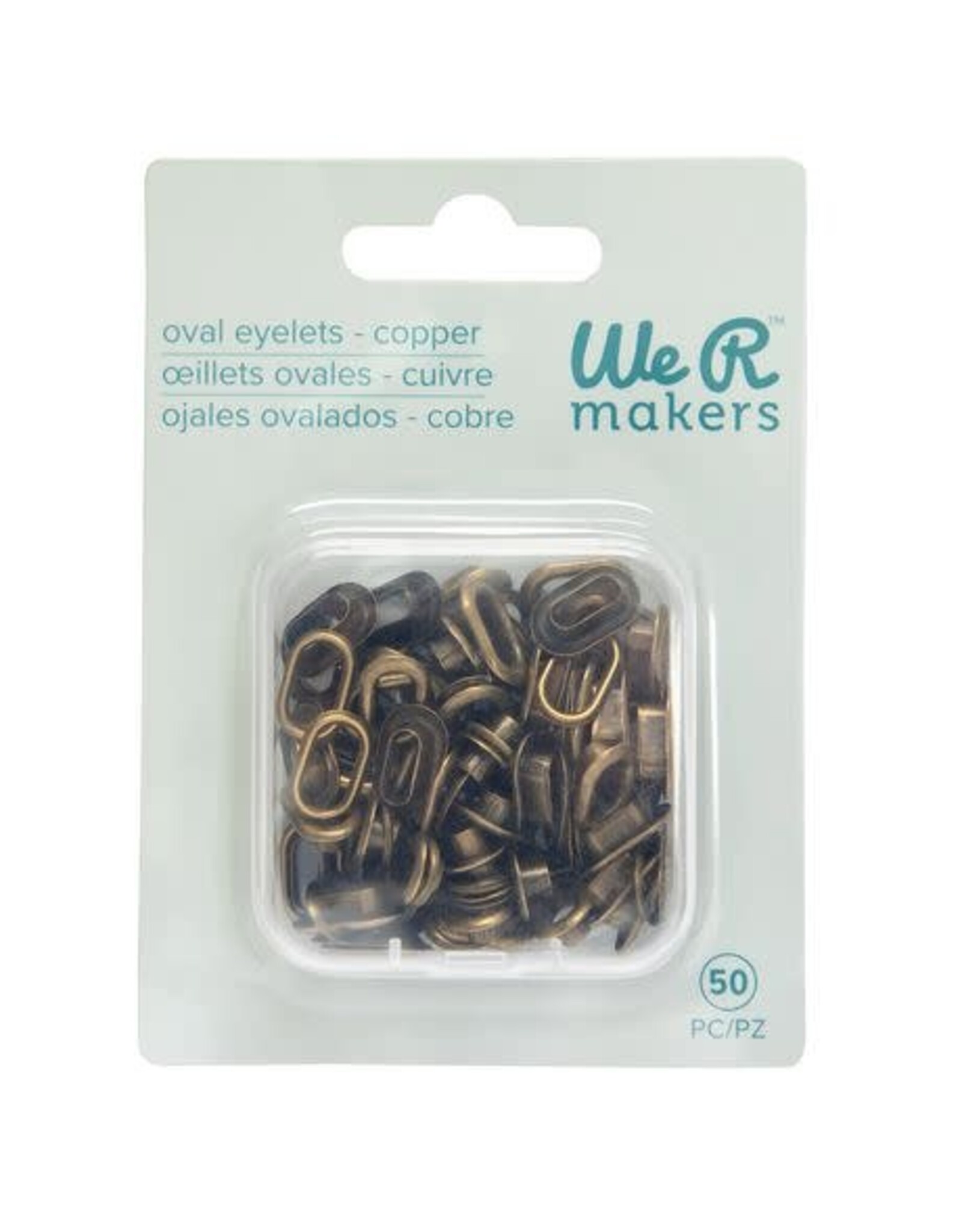 WE R MEMORY KEEPERS WE R MEMORY KEEPERS CROP-A-DILE COPPER OVAL EYELETS 50/PK