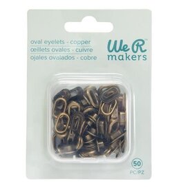 WE R MEMORY KEEPERS WE R MEMORY KEEPERS CROP-A-DILE COPPER OVAL EYELETS 50/PK