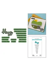SPELLBINDERS SPELLBINDERS LISA HORTON LOVE AND HUGS SENTIMENTS CLEAR STAMP & DIE SET