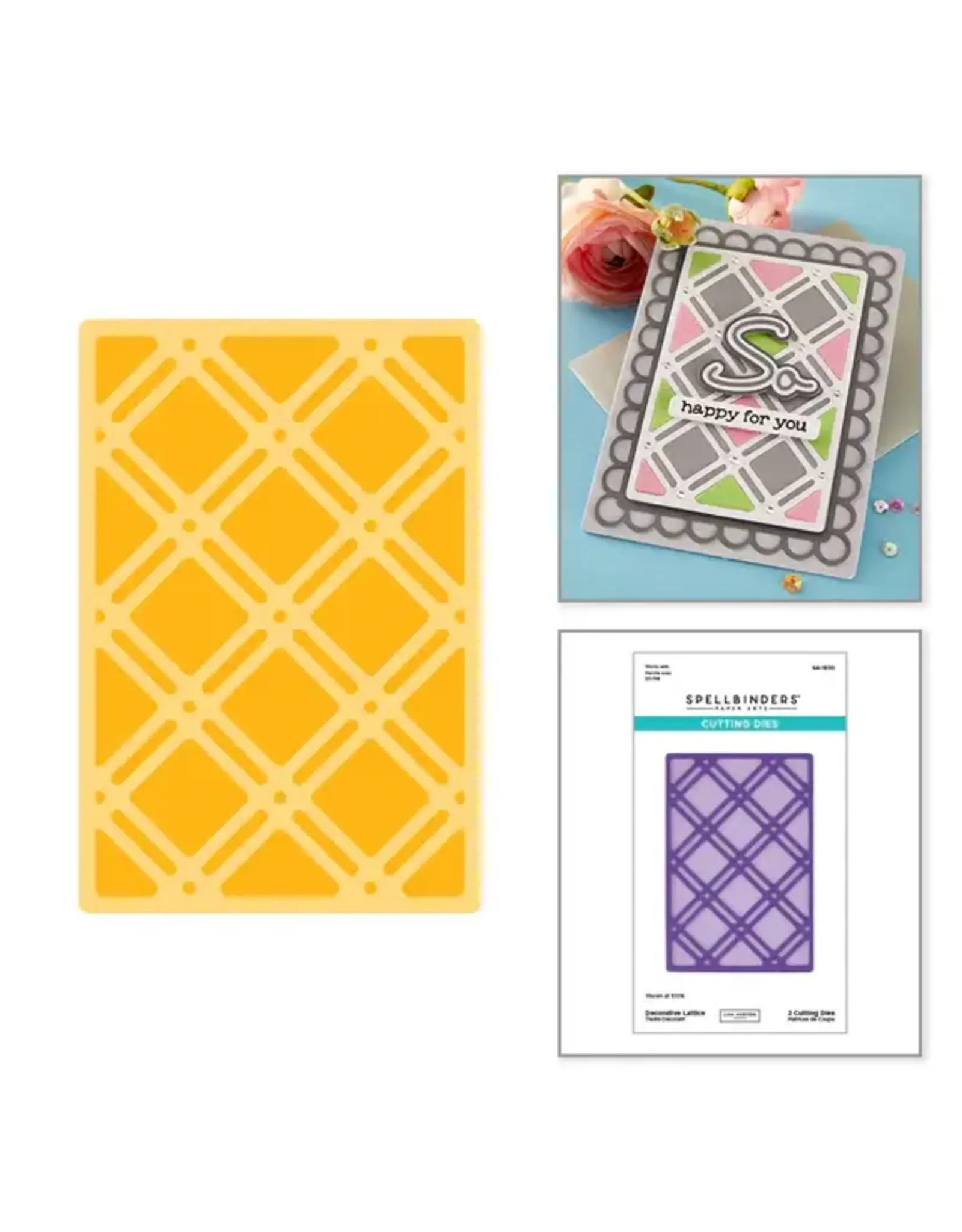 SPELLBINDERS SPELLBINDERS LISA HORTON DECORATIVE LATTICE ETCHED DIE SET