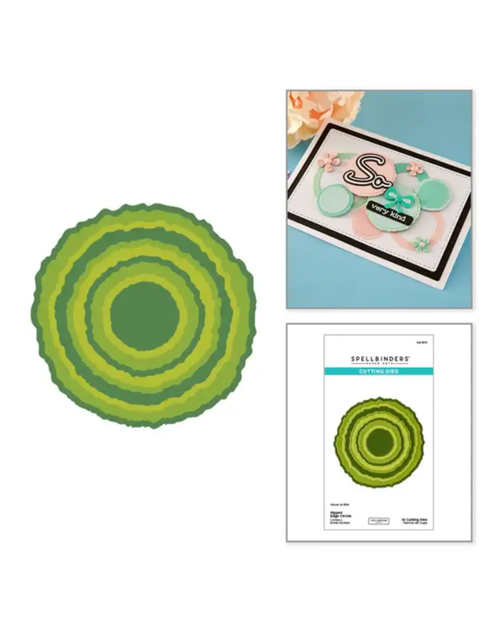 SPELLBINDERS SPELLBINDERS LISA HORTON RIPPED EDGE CIRCLES ETCHED DIE SET