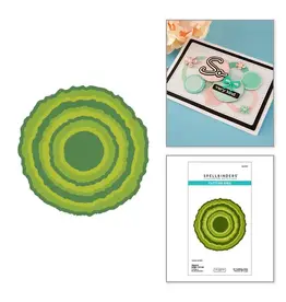 SPELLBINDERS SPELLBINDERS LISA HORTON RIPPED EDGE CIRCLES ETCHED DIE SET