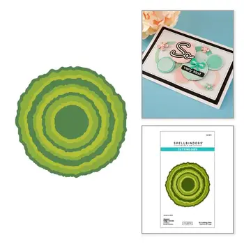 SPELLBINDERS SPELLBINDERS LISA HORTON RIPPED EDGE CIRCLES ETCHED DIE SET