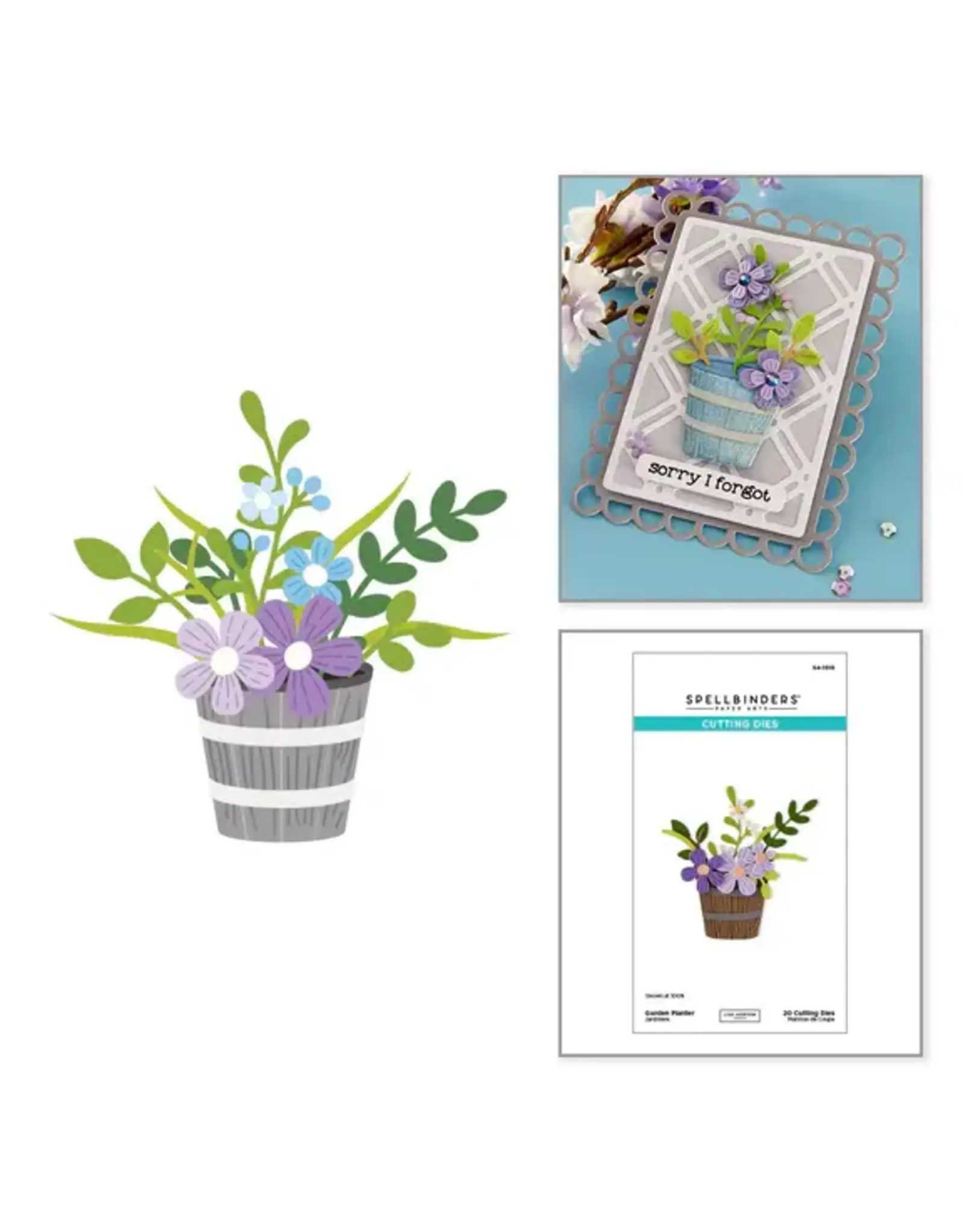 SPELLBINDERS SPELLBINDERS LISA HORTON GARDEN PLANTER ETCHED DIE SET