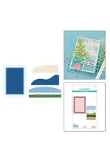 SPELLBINDERS SPELLBINDERS LISA HORTON OPEN LACE FRAME AND LANDSCAPES ETCHED DIE SET