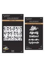 SPELLBINDERS SPELLBINDERS BETTERPRESS CLASSIC MOUSE WEDDING SENTIMENTS PRESS + FOIL PLATE BUNDLE