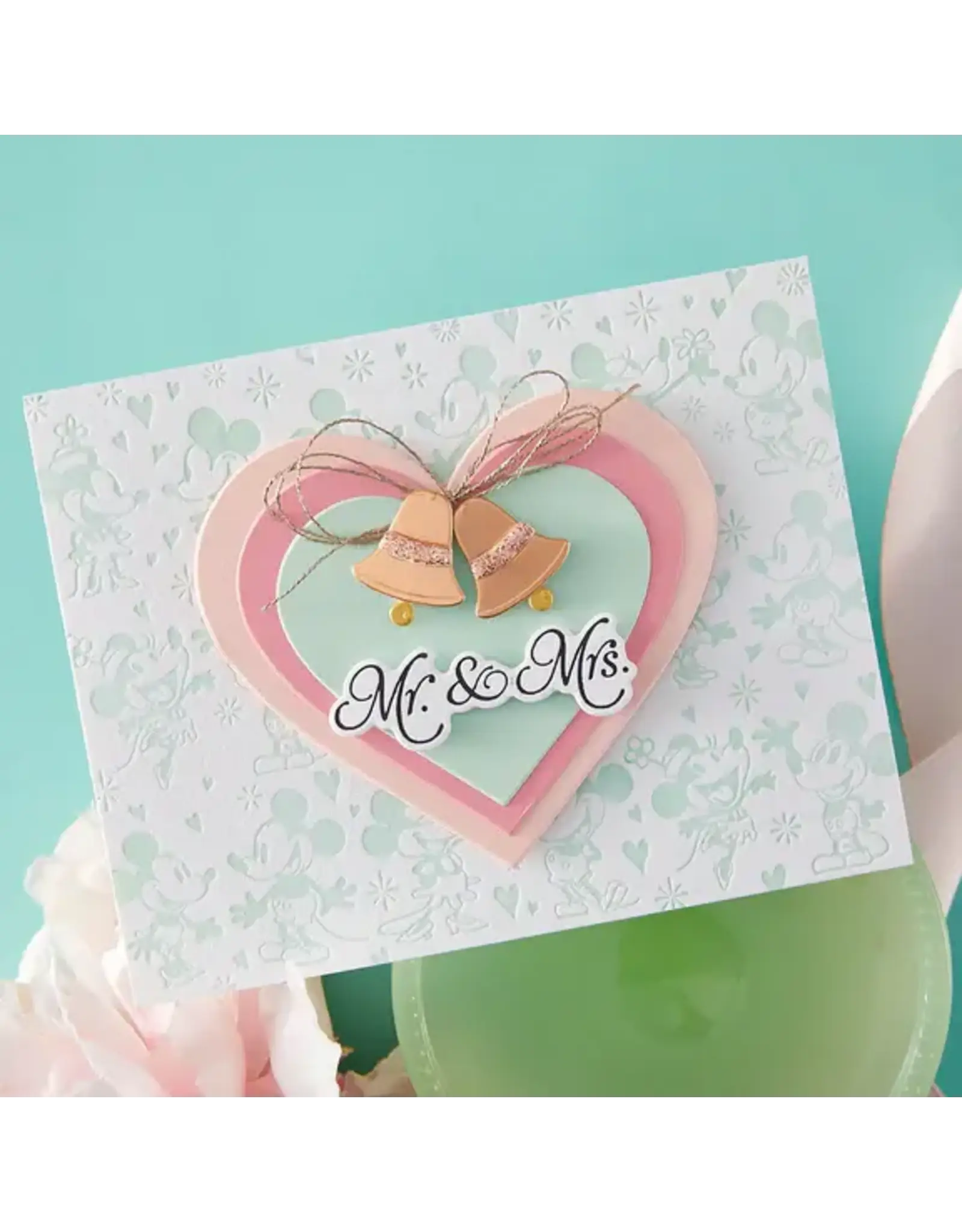 SPELLBINDERS SPELLBINDERS BETTERPRESS CLASSIC MOUSE WEDDING SENTIMENTS PRESS + FOIL PLATE BUNDLE