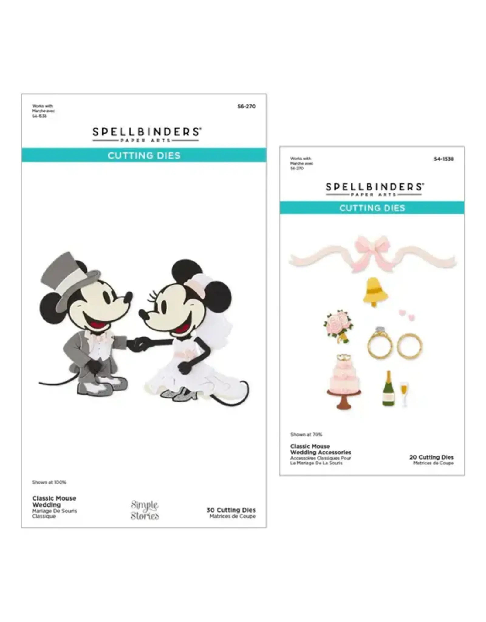 SPELLBINDERS SPELLBINDERS CLASSIC MOUSE WEDDING DIE BUNDLE