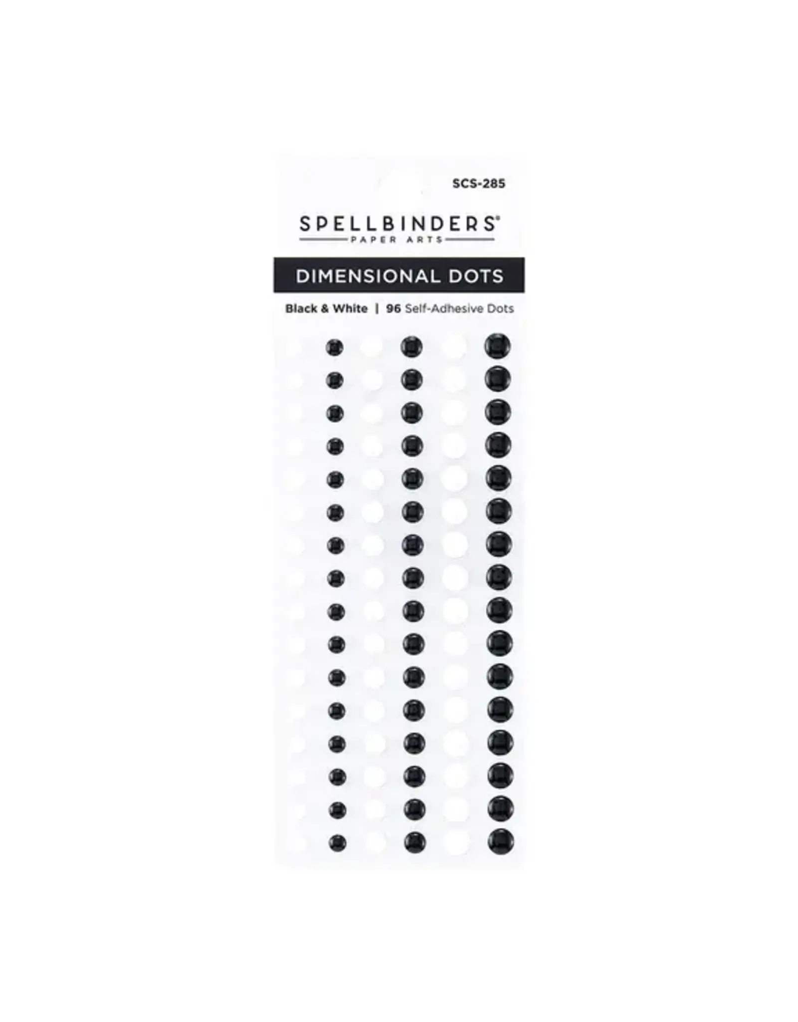 SPELLBINDERS SPELLBINDERS BLACK & WHITE DIMENSIONAL ENAMEL DOTS