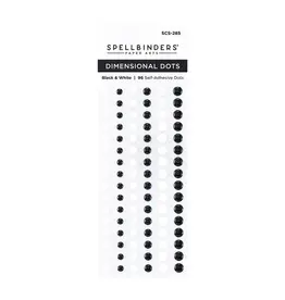 SPELLBINDERS SPELLBINDERS BLACK & WHITE DIMENSIONAL ENAMEL DOTS