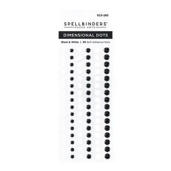 SPELLBINDERS SPELLBINDERS BLACK & WHITE DIMENSIONAL ENAMEL DOTS