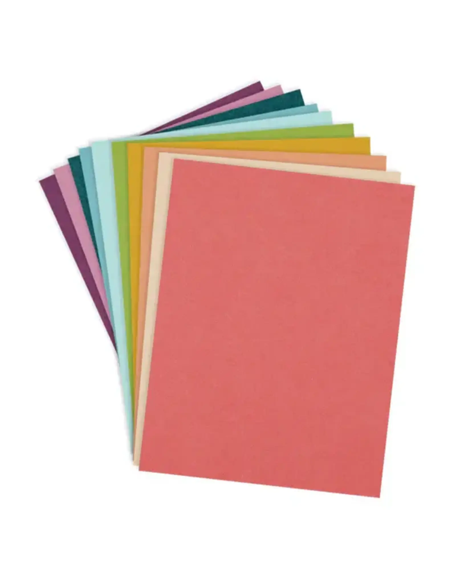SPELLBINDERS SPELLBINDERS RAINBOW HUES ASSORTMENT COLORWHEEL CARDSTOCK 8.5x11 20/PK