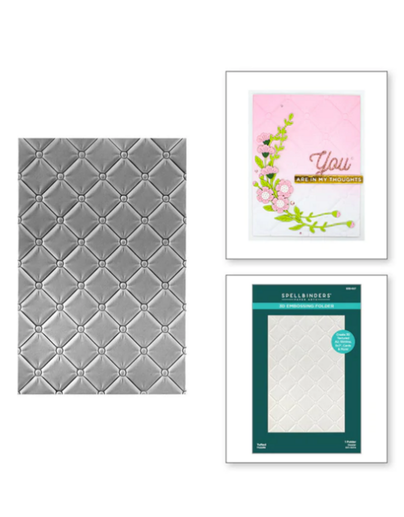 SPELLBINDERS SPELLBINDERS TUFTED 3D EMBOSSING FOLDER