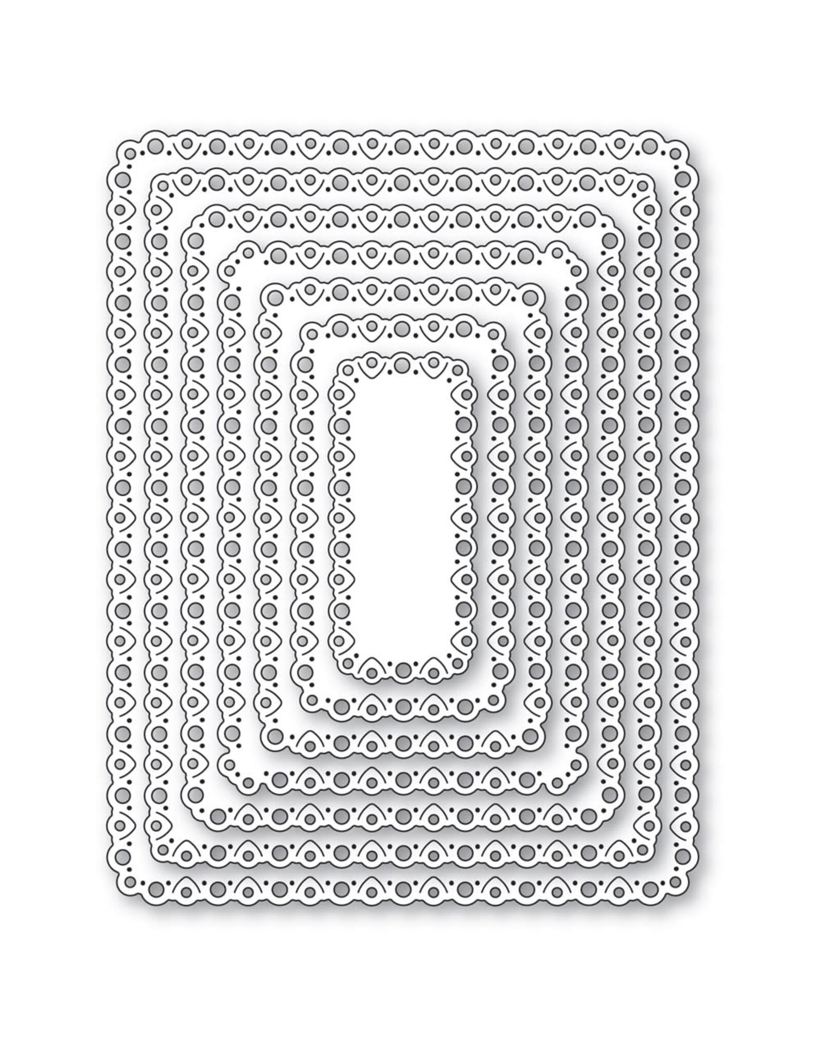 MEMORY BOX MEMORY BOX NOTCHED EYELET FRAMES DIE SET