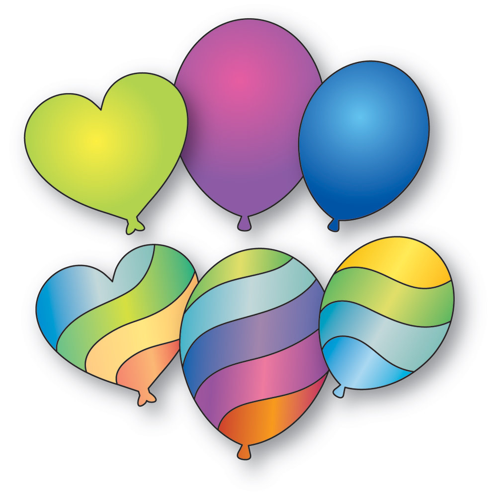 MEMORY BOX WAVY BALLOONS DIE SET