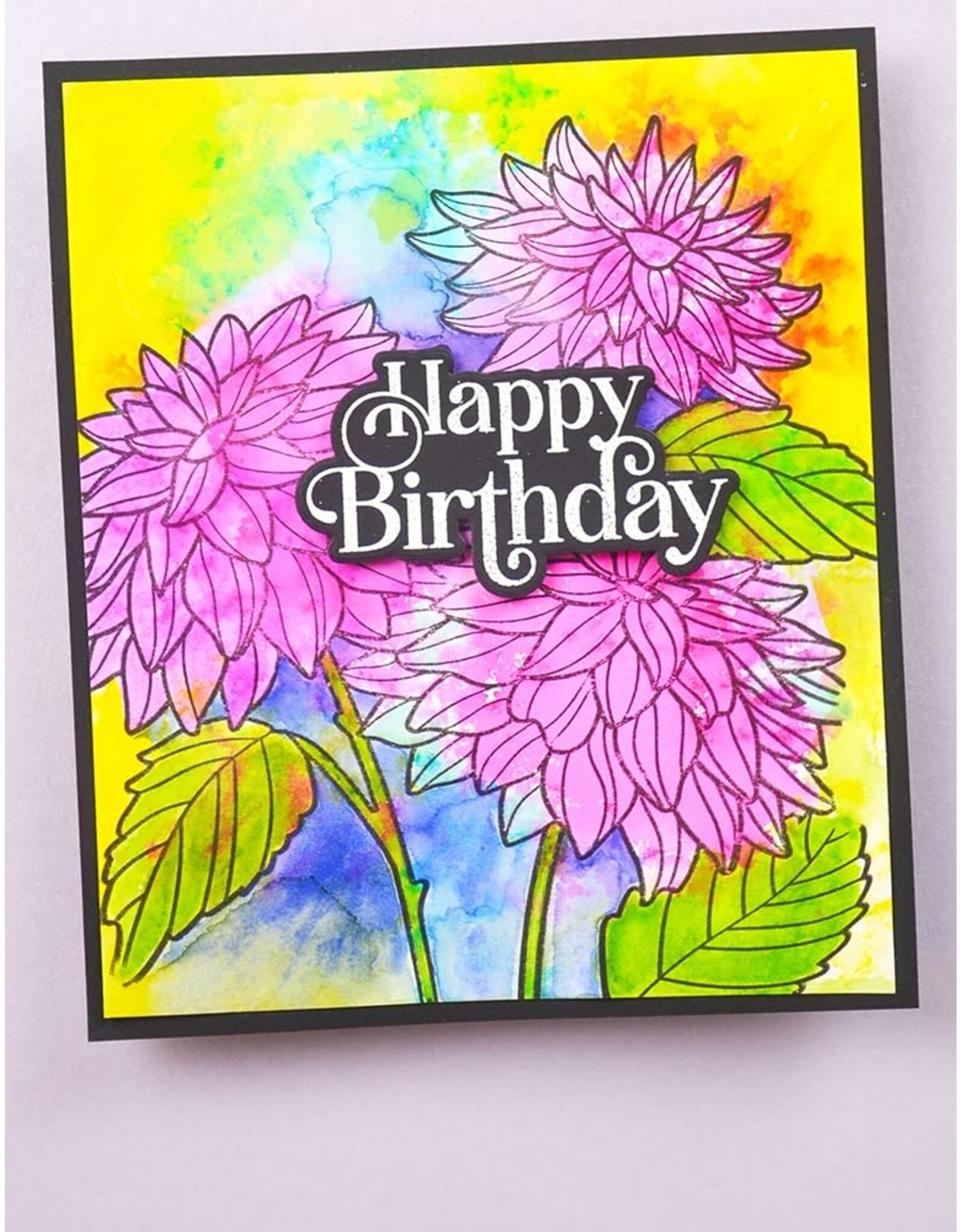 MEMORY BOX MEMORY BOX BIRTHDAY GREETINGS CLEAR STAMP AND DIE SET