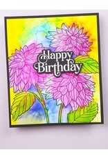 MEMORY BOX MEMORY BOX BIRTHDAY GREETINGS CLEAR STAMP AND DIE SET