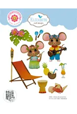 ELIZABETH CRAFT DESIGNS ELIZABETH CRAFT DESIGNS CUTE & WHIMSICAL DESTINATION FUN ALOHA ACCESSORIES DIE SET