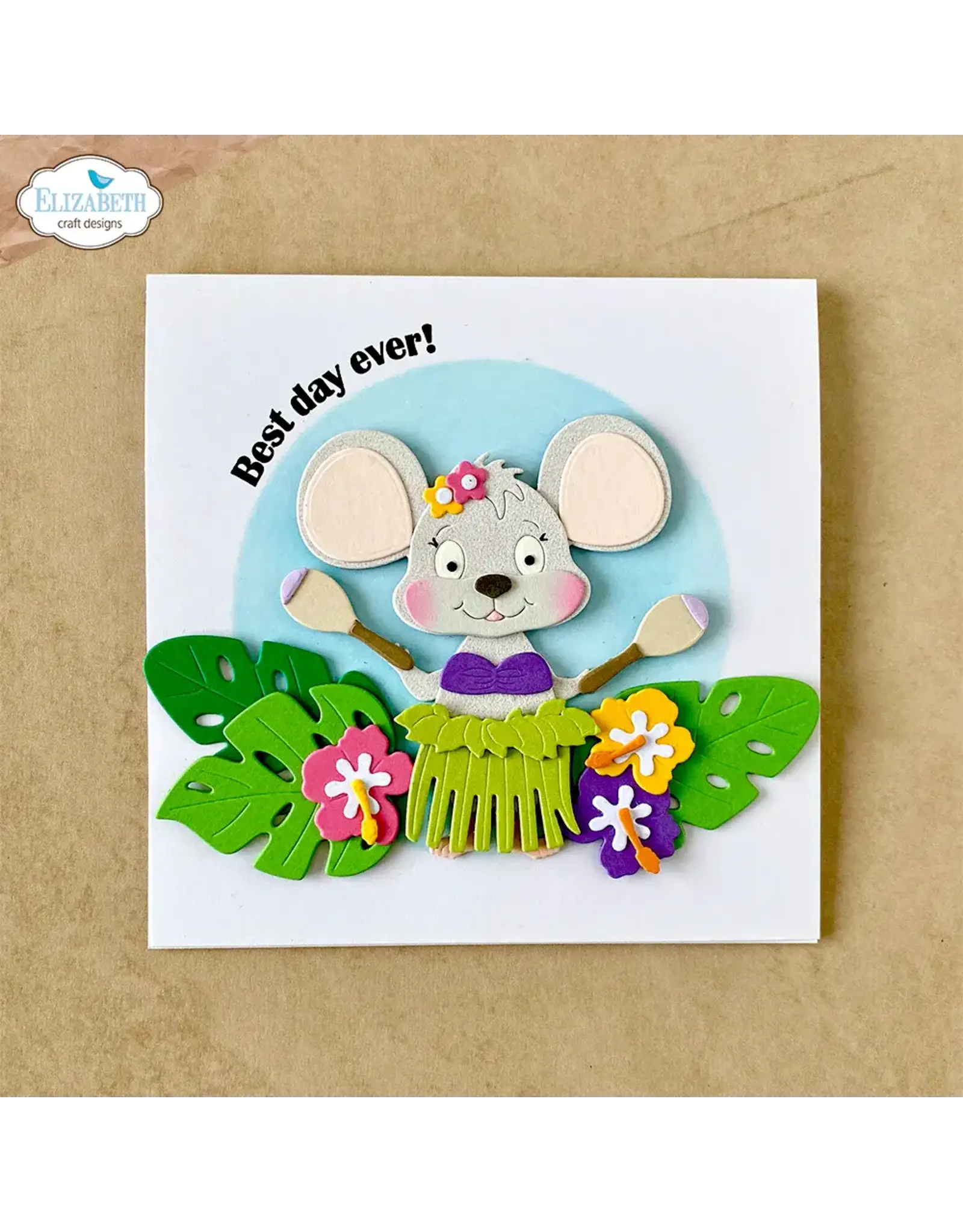 ELIZABETH CRAFT DESIGNS ELIZABETH CRAFT DESIGNS CUTE & WHIMSICAL DESTINATION FUN ALOHA ACCESSORIES DIE SET